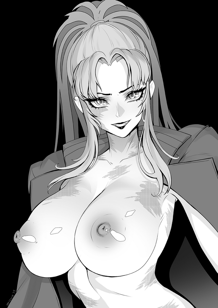 Revi and Balalaika - NSFW, Art, Anime, Anime art, Hand-drawn erotica, Erotic, Revy, Balalaika Black Lagoon, Longpost, Brassica