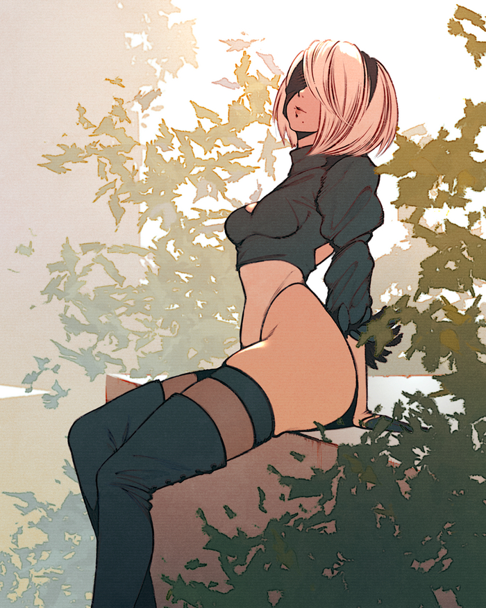 Ass - NSFW, Anime, Yorha unit No 2 type B, NIER Automata, Booty, Anime art