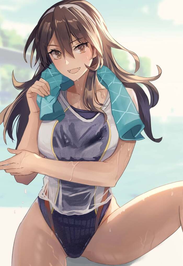 Ashigara - NSFW, Anime art, Anime, Kantai collection, Ashigara