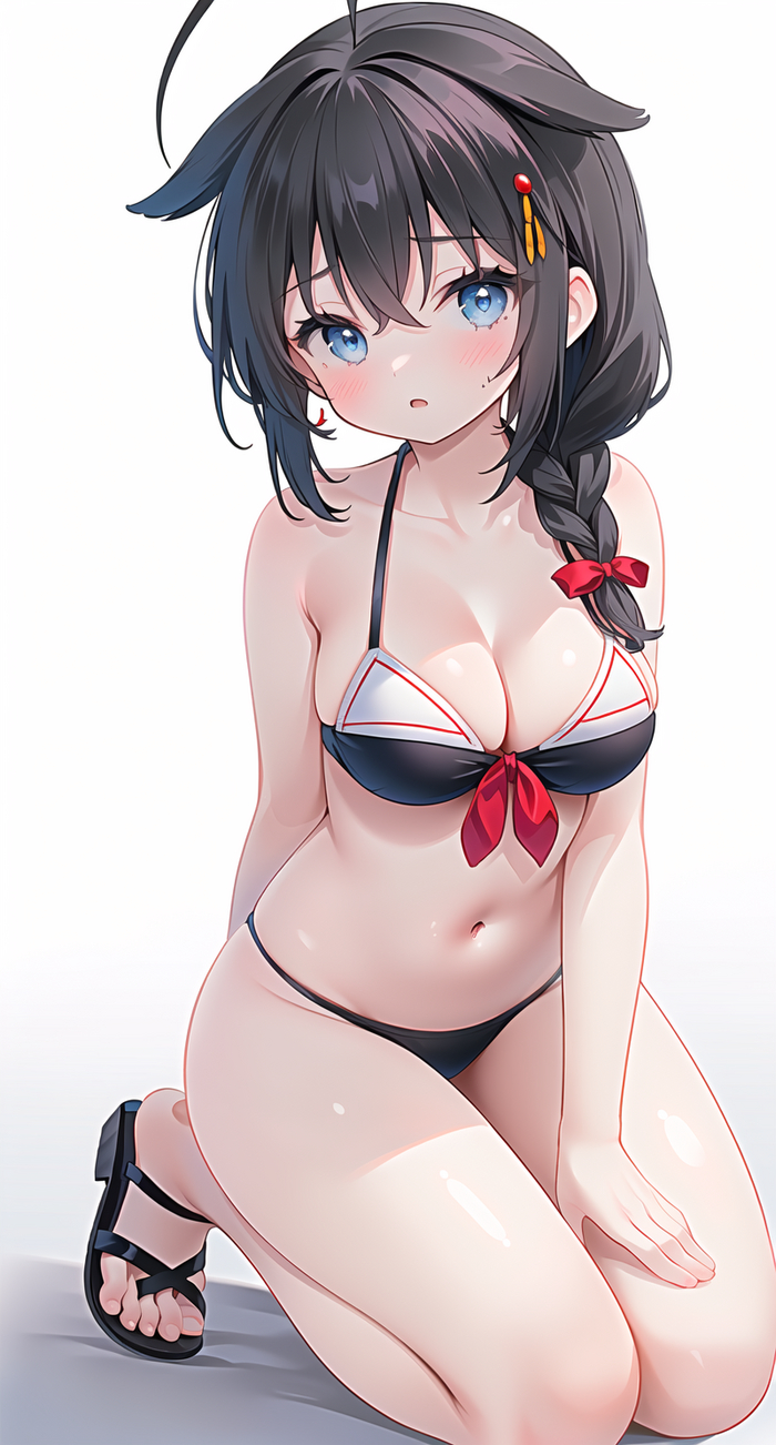 Shigure - NSFW, My, Anime art, Anime, Neural network art, Novelai, Shigure, Kantai collection