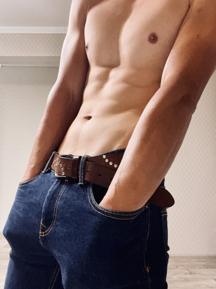Favorite jeans - NSFW, My, Author's male erotica, Jeans, Playgirl, Male torso