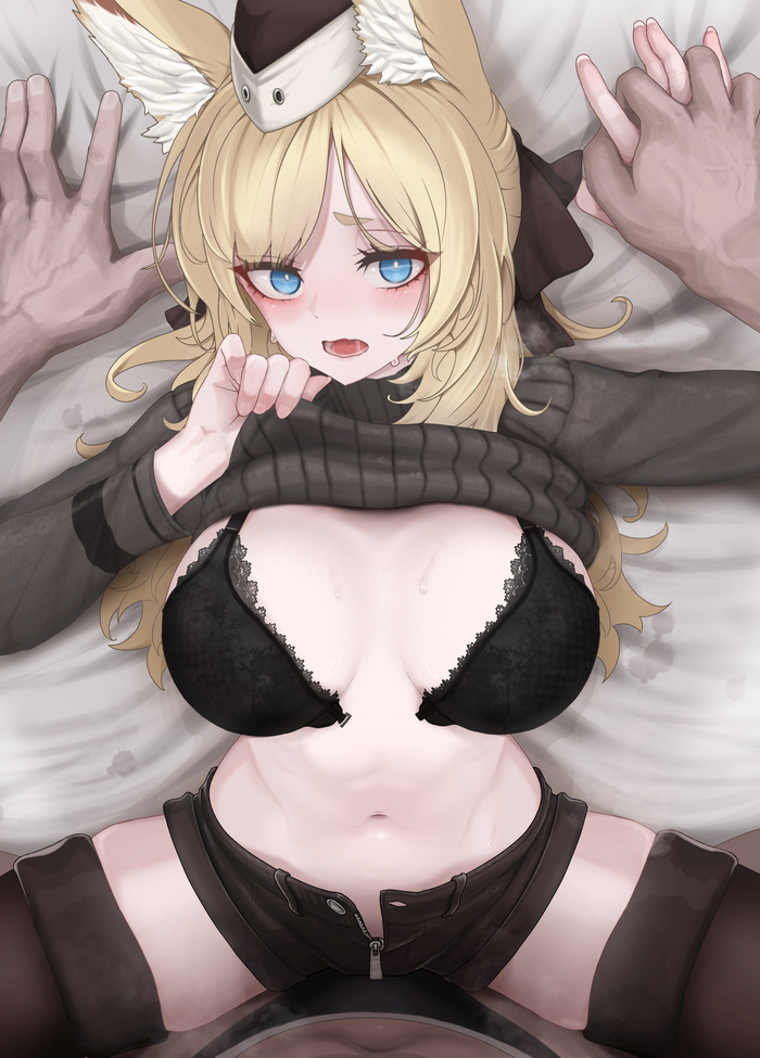 Whislash - NSFW, Anime Art, Аниме, Arknights, Whislash, Animal Ears, Длиннопост