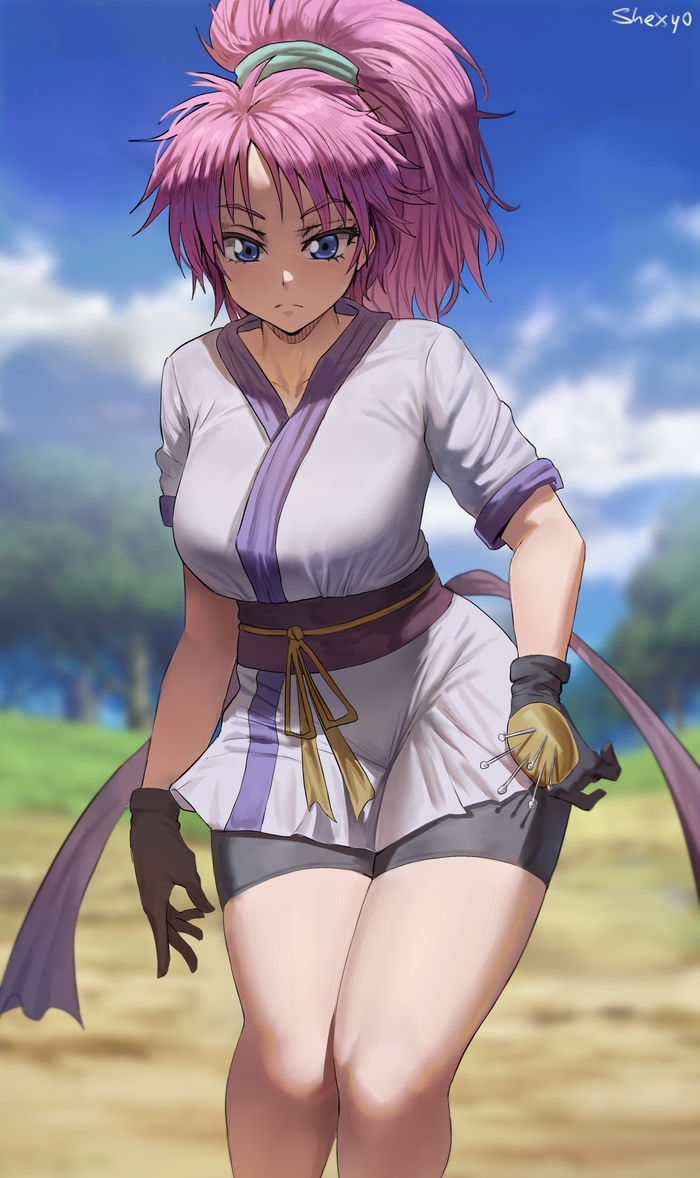 Machi Komacine - NSFW, Anime, Anime art, Art, Hunter x hunter, Shexyoart, Erotic, Hand-drawn erotica, Longpost, Machi Komacine