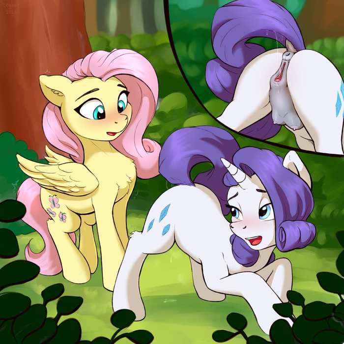 Request - NSFW, My little pony, PonyArt, MLP Explicit, Rarity, Fluttershy