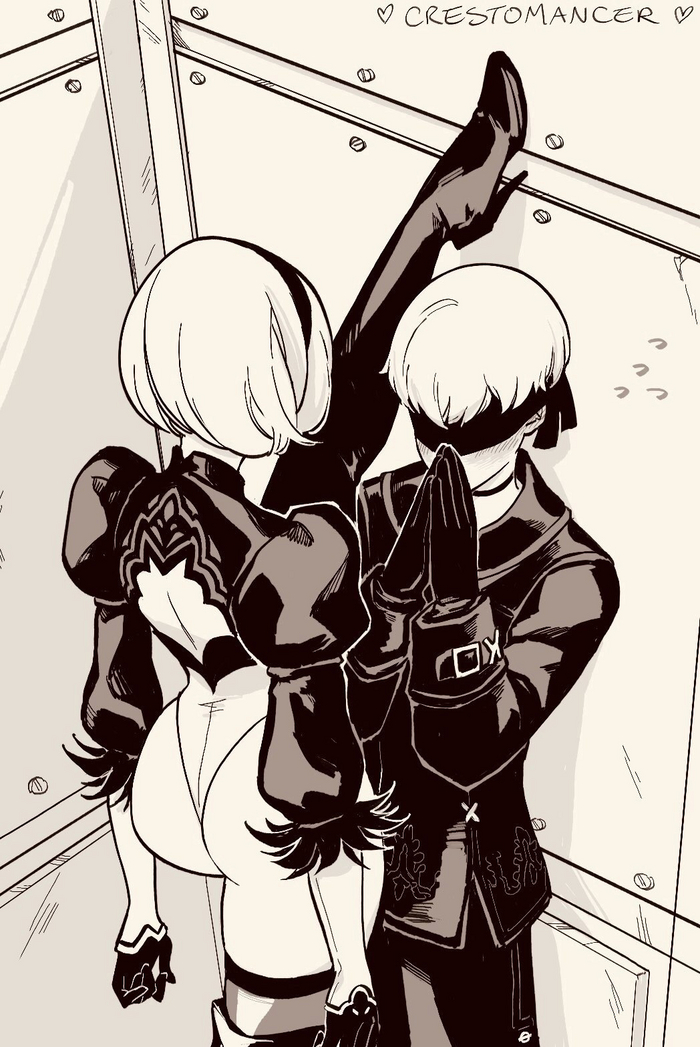 Kabe-dong - NSFW, Games, Art, NIER Automata, Yorha unit No 2 type B, Erotic, Kabe-dong