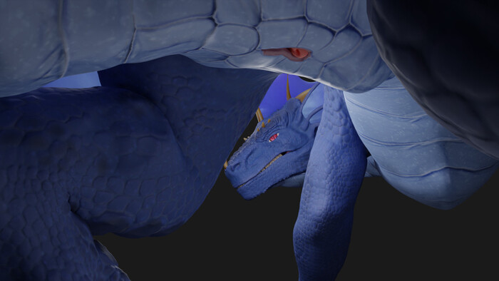 A little dissatisfied. It's possible... - NSFW, Render, The Dragon, Furotica, Furotica male, Penis, 3D