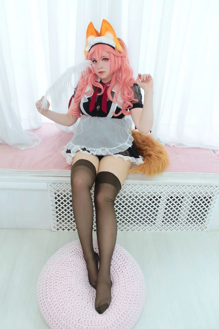 Tamamo-no-mae|  cosplay| lady_misu - NSFW, My, Cosplay, Cosplayers, Kawaii, Housemaid, Fate, Fate Extra CCC, Tamamo no mae, Etty, Waifu, Longpost, The photo