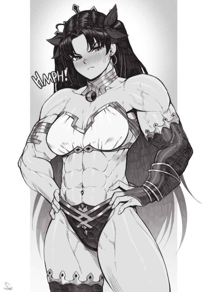 Ishtar - NSFW, Anime art, Anime, Fate, Fate grand order, Ishtar, Strong girl, Speedl00ver