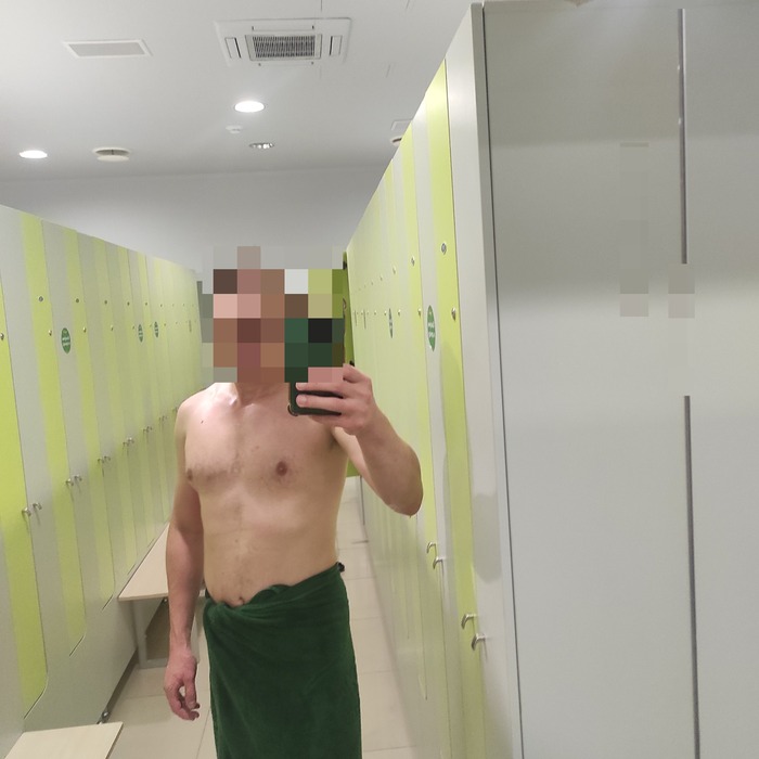 After workout - NSFW, My, Penis, Naked guy, Dressing room, OnOff, Author's male erotica